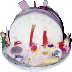  Makeup Bag Cake 