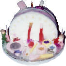  Makeup Bag Cake 
